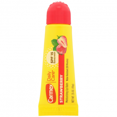 Увлажняющий бальзам для губ со вкусом клубники Carmex Daily Care Strawberry SPF 15 10 г купить в Украине