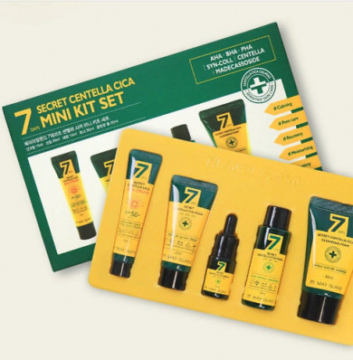 Набор миниатюр с кислотами и центеллой для проблемной кожи, May Island, 7 Days Secret Centella Mini Kit Set купить в Украине 2 Набор миниатюр с кислотами и центеллой для проблемной кожи, May Island, 7 Days Secret Centella Mini Kit Set купить в Украине 2