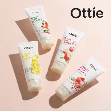Йогуртова пінка для вмивання з екстрактом граната Ottie Fruit Yogurt Foam Cleanser Pomegranate 150 мл купити в Україні 2